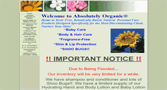 Desktop Screenshot of absolutelyorganic-toxicfree.com
